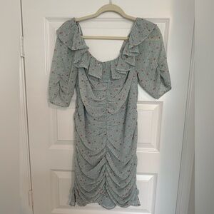 ASTR Blue Floral Mini Dress